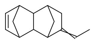 2-Ethylidene-1,2,3,4,4a,5,8,8a-octahydro-1,4:5,8-dimethanonaphthalene Structure