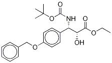 (αR,βS)-β-[[(1,1-DiMethylethoxy)carbonyl]aMino]-α-hydroxy-4-(phenylMethoxy)-benzenepropanoic Acid Ethyl Ester Structure