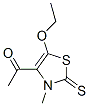 Ethanone, 1-(5-ethoxy-2,3-dihydro-3-methyl-2-thioxo-4-thiazolyl)- (9CI) 구조식 이미지