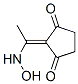 1,3-Cyclopentanedione, 2-[1-(hydroxyamino)ethylidene]- (9CI) Structure