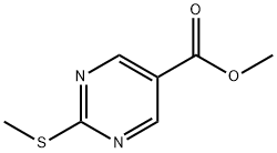 Methyl 2-(methylthio)pyrimidine-5-carboxylate 구조식 이미지