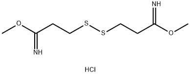 DIMETHYL 3,3'-DITHIO-BIS(PROPIONIMIDATE) DIHYDROCHLORIDE 구조식 이미지