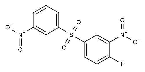 1-fluoro-2-nitro-4-(3-nitrophenyl)sulfonyl-benzene Structure