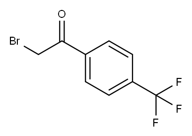 4-(Trifluoromethyl)phenacyl bromide 구조식 이미지