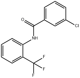 3-Chloro-N-[2-(trifluoroMethyl)phenyl]benzaMide, 97% 구조식 이미지