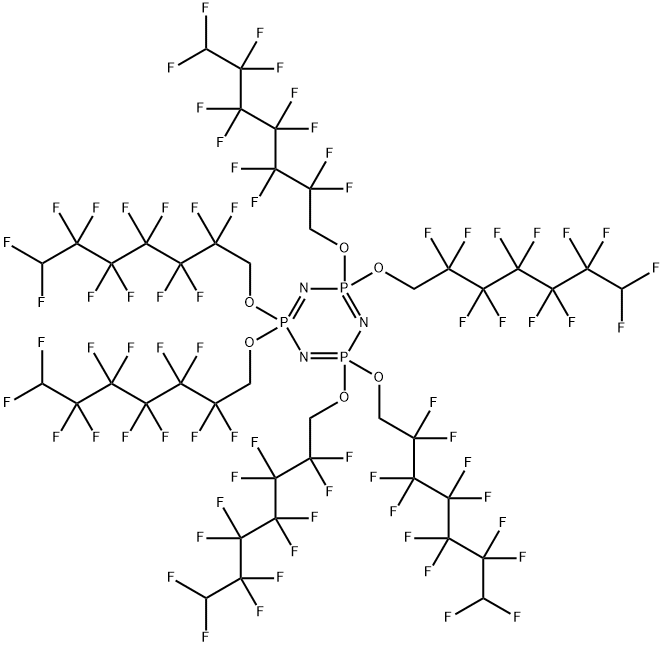 HEXAKIS(1H,1H,7H-PERFLUOROHEPTOXY)PHOSPHAZINE 구조식 이미지