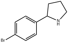 2-(4-브로모-페닐)-피롤리딘 구조식 이미지