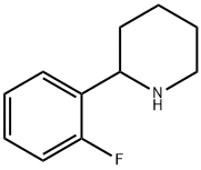 Piperidine, 2-(2-fluorophenyl)- Structure