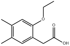 Benzeneacetic acid, 2-ethoxy-4,5-dimethyl- (9CI) Structure
