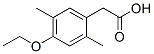 Benzeneacetic acid, 4-ethoxy-2,5-dimethyl- (9CI) Structure