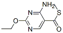 5-Pyrimidinecarbothioicacid,4-amino-2-ethoxy-,S-methylester(9CI) Structure