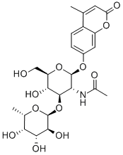 383160-12-1 4-Methylumbelliferyl 2-Acetamido-2-deoxy-3-O-(a-L-fucopyranosyl)-b-D-glucopyranoside