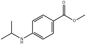 Benzoic acid, 4-[(1-methylethyl)amino]-, methyl ester (9CI) Structure