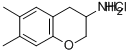 3-Chromanamine, 6,7-dimethyl-, hydrochloride Structure