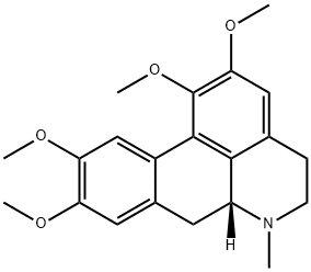 (R)-5,6,6a,7-tetrahydro-1,2,9,10-tetramethoxy-6-methyl-4H-dibenzo[de,g]quinoline 구조식 이미지