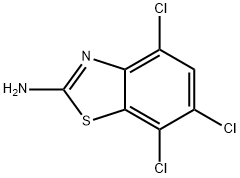 2-AMINO-4,6,7-TRICHLOROBENZOTHIAZOLE Structure