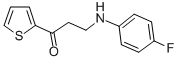 3-(4-FLUOROANILINO)-1-(2-THIENYL)-1-PROPANONE Structure