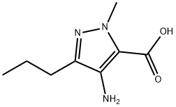 4-Amino-2-methyl-5-propyl-2H-pyrazole-3-carboxylic acid Structure