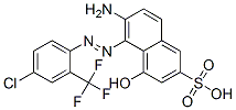 6-amino-5-[[4-chloro-2-(trifluoromethyl)phenyl]azo]-4-hydroxynaphthalene-2-sulphonic acid  Structure