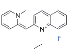 1-ethyl-2-[(1-ethyl-2(1H)-pyridylidene)methyl]quinolinium iodide 구조식 이미지