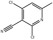 2,4-디클로로-6-메틸니코티노니트릴 구조식 이미지