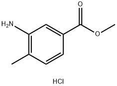 BENZOIC ACID, 3-AMINO-4-METHYL-, METHYL ESTER, HYDROCHLORIDE Structure