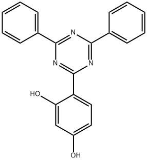 1,3-Benzenediol, 4-(4,6-diphenyl-1,3,5-triazin-2-yl)- 구조식 이미지