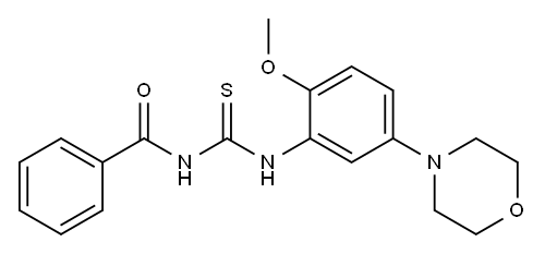 N-(2-Methoxy-5-MorpholinophenylcarbaMothioyl)benzaMide Structure