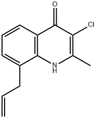 4(1H)-Quinolinone,  3-chloro-2-methyl-8-(2-propenyl)-  (9CI) Structure