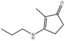 2-Cyclopenten-1-one, 2-methyl-3-(propylamino)- (9CI) Structure