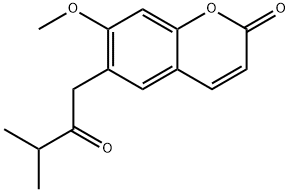 7-Methoxy-6-(3-methyl-2-oxobutyl)-2H-1-benzopyran-2-one 구조식 이미지