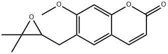 7-Methoxy-6-(3,3-dimethyloxiranylmethyl)-2H-1-benzopyran-2-one Structure