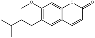 7-Methoxy-6-(3-methylbutyl)-2H-1-benzopyran-2-one 구조식 이미지