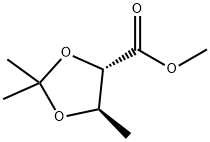 METHYL (4S)-TRANS-2,2,5-TRIMETHYL-1,3-DIOXOLANE-4-CARBOXYLATE 구조식 이미지