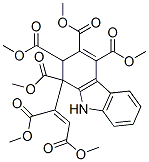 2,9-Dihydro-1-[3-methoxy-1-(methoxycarbonyl)-3-oxo-1-propenyl]-1H-carbazole-1,2,3,4-tetracarboxylic acid tetramethyl ester Structure
