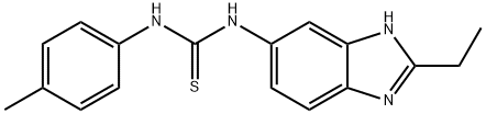 N-(2-에틸-1H-벤즈이미다졸-5-일)-N'-(4-메틸페닐)티오우레아 구조식 이미지