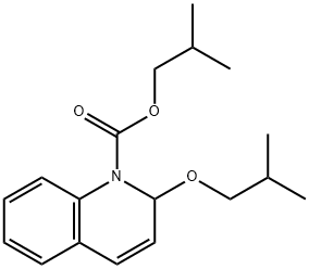Isobutyl 1,2-dihydro-2-isobutoxy-1-quinoline-carboxylate Structure