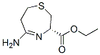 1,4-Thiazepine-3-carboxylicacid,5-amino-2,3,6,7-tetrahydro-,ethylester,(3S)-(9CI) Structure