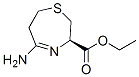 1,4-Thiazepine-3-carboxylicacid,5-amino-2,3,6,7-tetrahydro-,ethylester,(3R)-(9CI) Structure