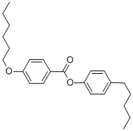 4-HEXYLOXYBENZOICACID-4′-(N-PENTYL)페닐에스테르 구조식 이미지