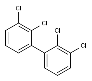 2,2',3,3'-TETRACHLOROBIPHENYL Structure