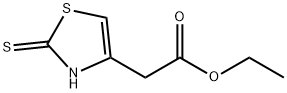 2,3-DIHYDRO-2-THIOXO-4-THIAZOLEACETIC ACID ETHYL ESTER Structure