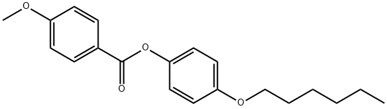 4-HEXYLOXYPHENYL 4-METHYLOXYBENZOATE Structure