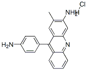 9-(4-아미노페닐)-2-메틸아크리딘-3-아민모노염산염 구조식 이미지