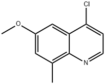 4-클로로-6-메톡시-8-메틸퀴놀린 구조식 이미지