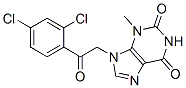 1H-Purine-2,6-dione,  9-[2-(2,4-dichlorophenyl)-2-oxoethyl]-3,9-dihydro-3-methyl- 구조식 이미지