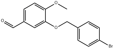 3-[(4-BROMOBENZYL)OXY]-4-METHOXYBENZALDEHYDE Structure