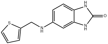 5-[(THIOPHEN-2-YLMETHYL)-AMINO]-1,3-DIHYDRO-BENZOIMIDAZOL-2-ONE Structure