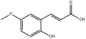 3-(2-HYDROXY-5-METHOXY-PHENYL)-ACRYLIC ACID Structure