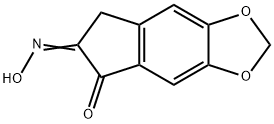 5H-Indeno[5,6-d]-1,3-dioxole-5,6(7H)-dione 6-Oxime Structure